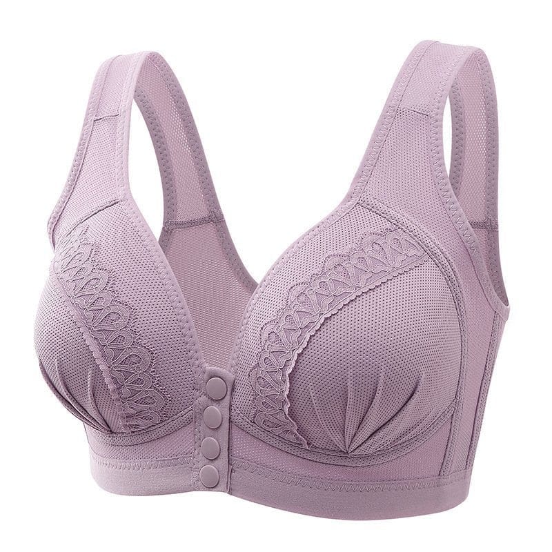 LAST DAY 75%OFF-2023 FRONT BUTTON BREATHABLE SKIN-FRIENDLY COTTON BRA