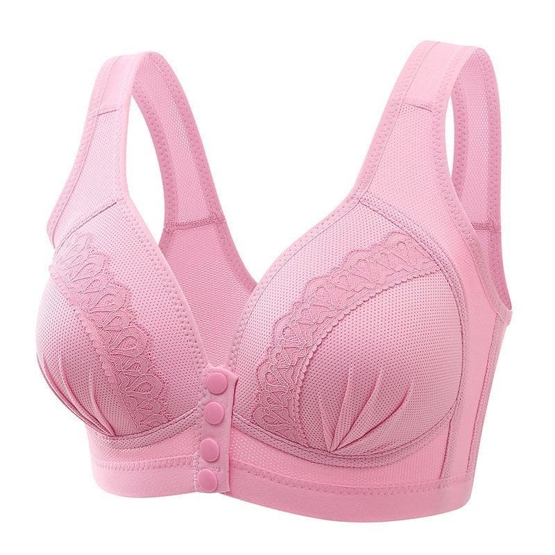 LAST DAY 75%OFF-2023 FRONT BUTTON BREATHABLE SKIN-FRIENDLY COTTON BRA