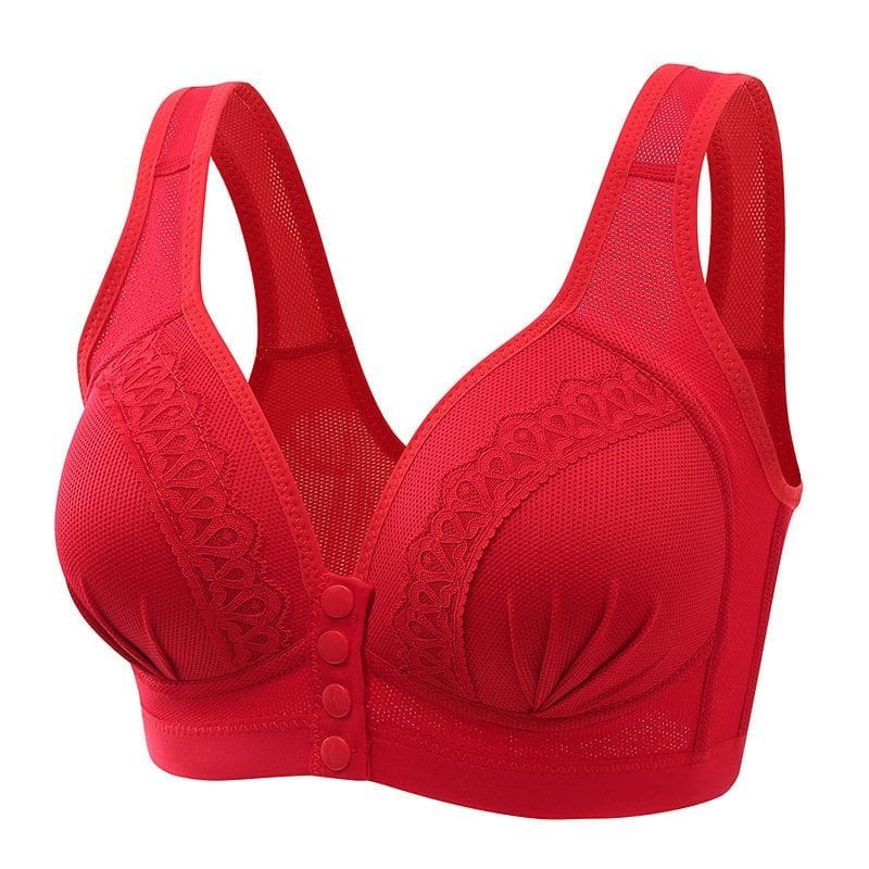 LAST DAY 75%OFF-2023 FRONT BUTTON BREATHABLE SKIN-FRIENDLY COTTON BRA